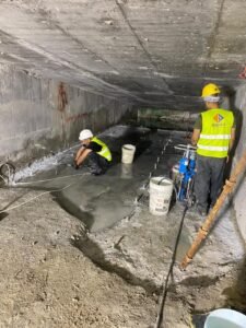 Crack injection for water leak repair in Saudi Arabia